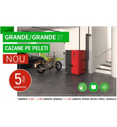 CAZAN COMPACT PE PELETI DIN OTEL GRANDE R-C 37KW