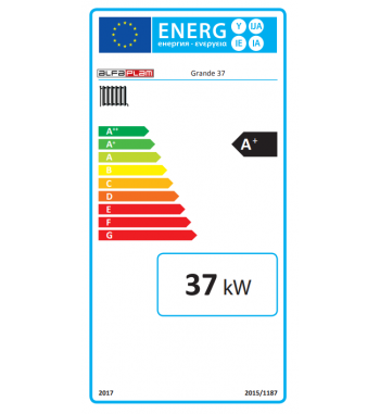 CAZAN COMPACT PE PELETI DIN OTEL GRANDE R-C 37KW